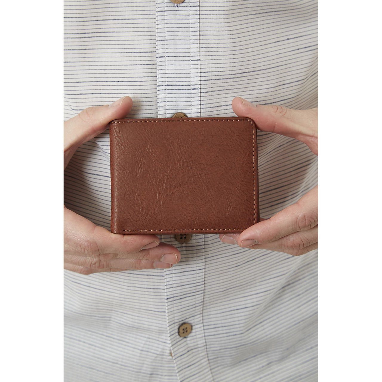 Evan Vegan Leather Bi-Fold Wallet Wallet Yellow Florence