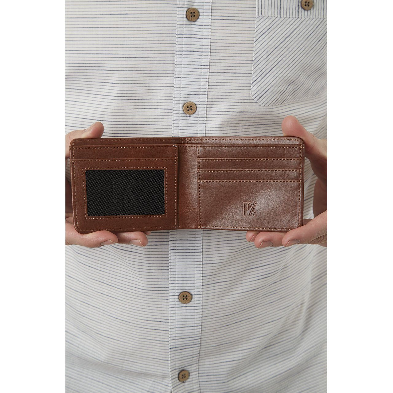 Evan Vegan Leather Bi-Fold Wallet Wallet Yellow Florence
