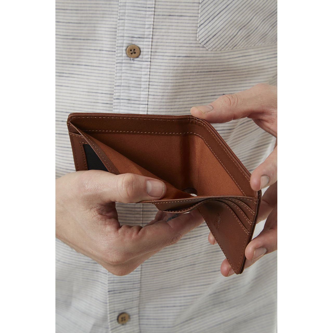 Evan Vegan Leather Bi-Fold Wallet Wallet Yellow Florence