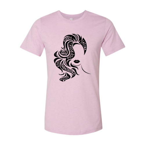 Empowered Latina Shirt T-shirts Red Alcestis XS Heather Prism Lilac