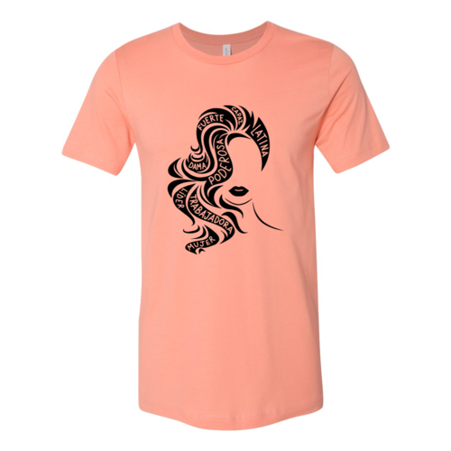 Empowered Latina Shirt T-shirts Red Alcestis XS Sunset