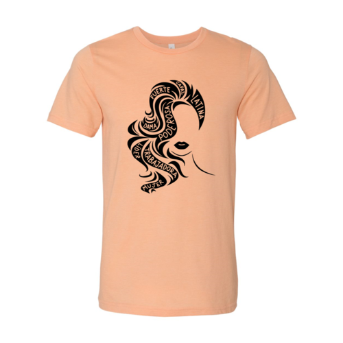 Empowered Latina Shirt T-shirts Red Alcestis XS Heather Peach