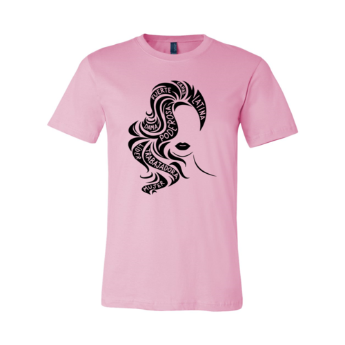 Empowered Latina Shirt T-shirts Red Alcestis XS Pink