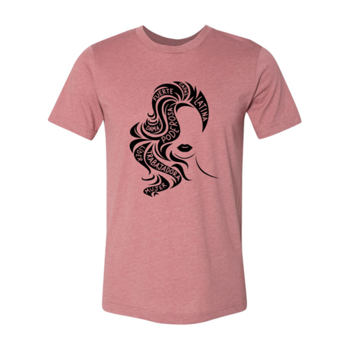 Empowered Latina Shirt T-shirts Red Alcestis XS Heather Mauve