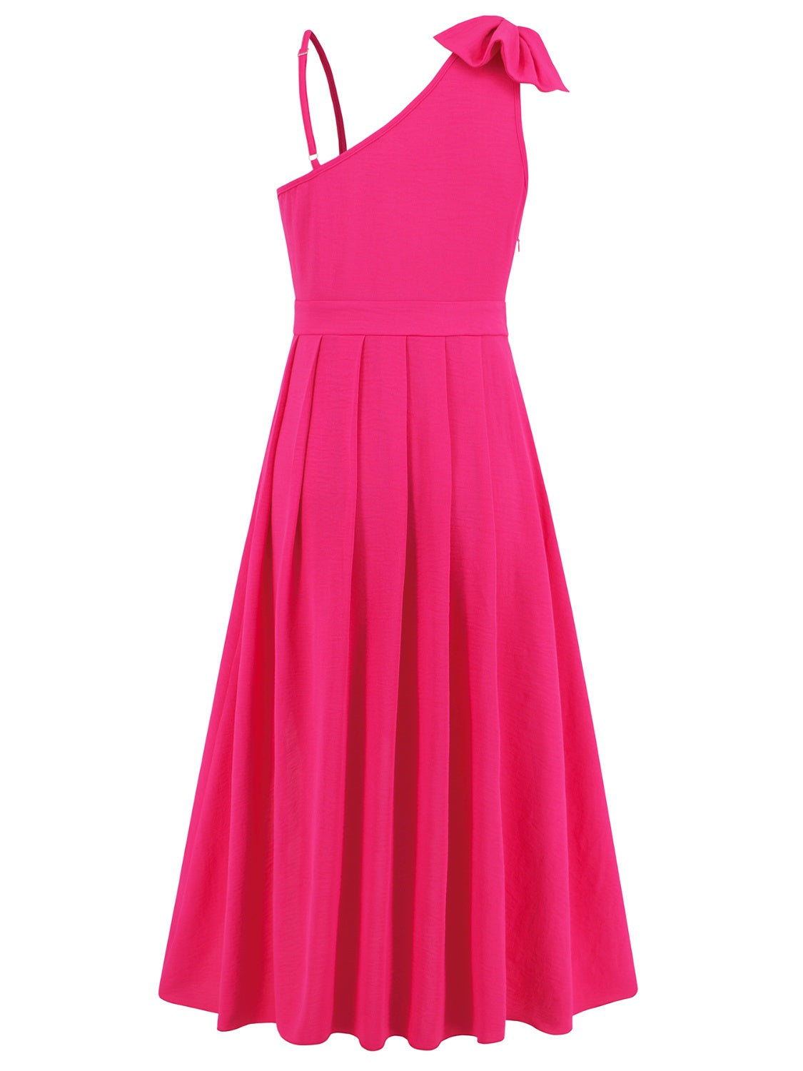 Asymmetrical Neck Sleeveless Dress Trendsi