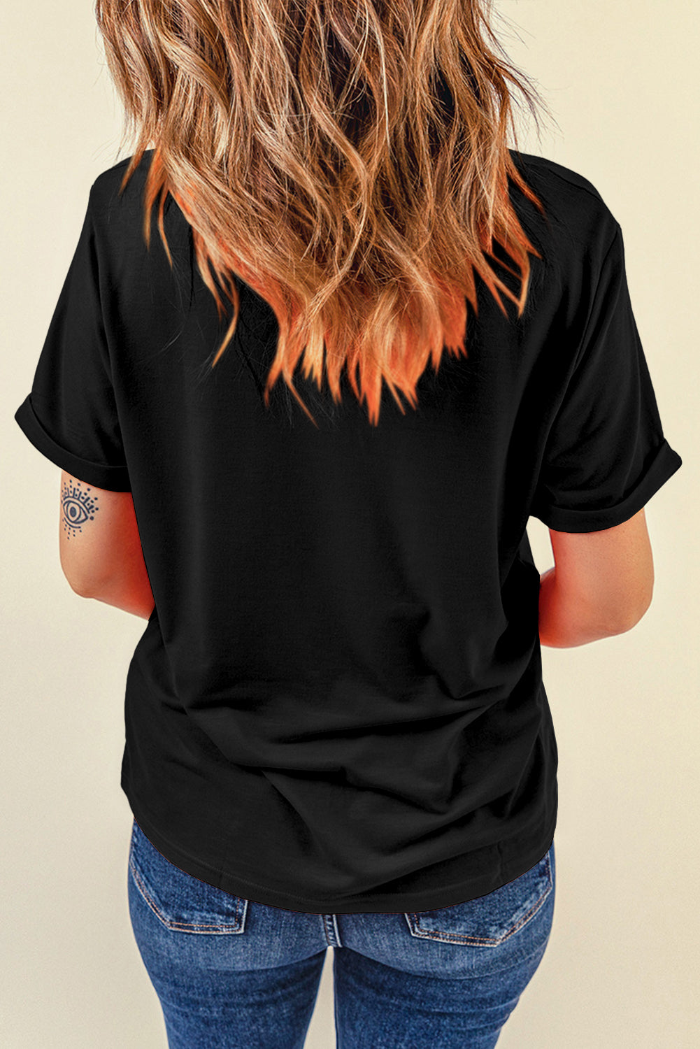 Raised on Country Round Neck T-Shirt Trendsi