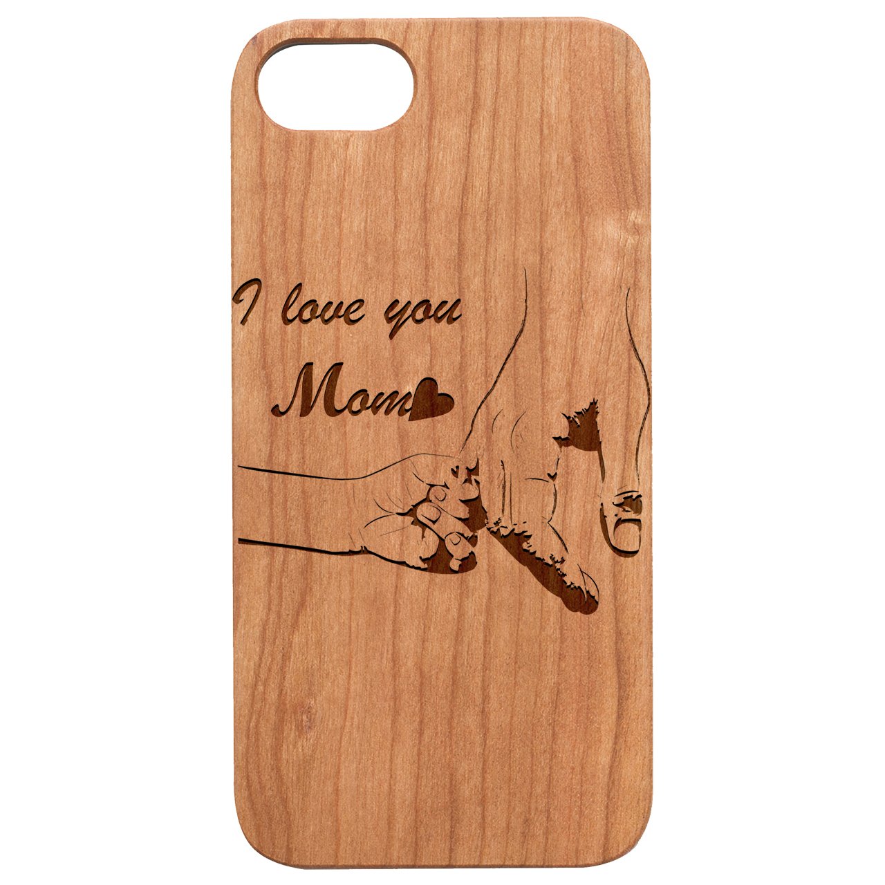 Engraved Mother's Day Wood Phone Case for iPhone Cases & Covers Cerise Eurynome