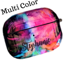 Personalized Airpod Pro Case Covers Tech Accessories Jassorted Multi Color Cursive