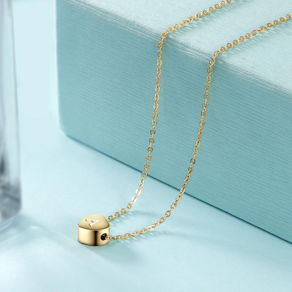 Heart Initial Necklace Jewelry & Watches Lavender Phoebe
