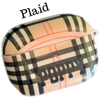 Personalized Airpod Pro Case Covers Tech Accessories Jassorted Plaid Cursive