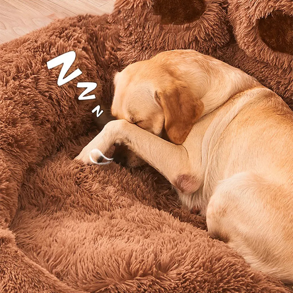 Luxurious Plush Pet Bed for Dogs and Cats – Cozy, Breathable, and Washable Jassorted