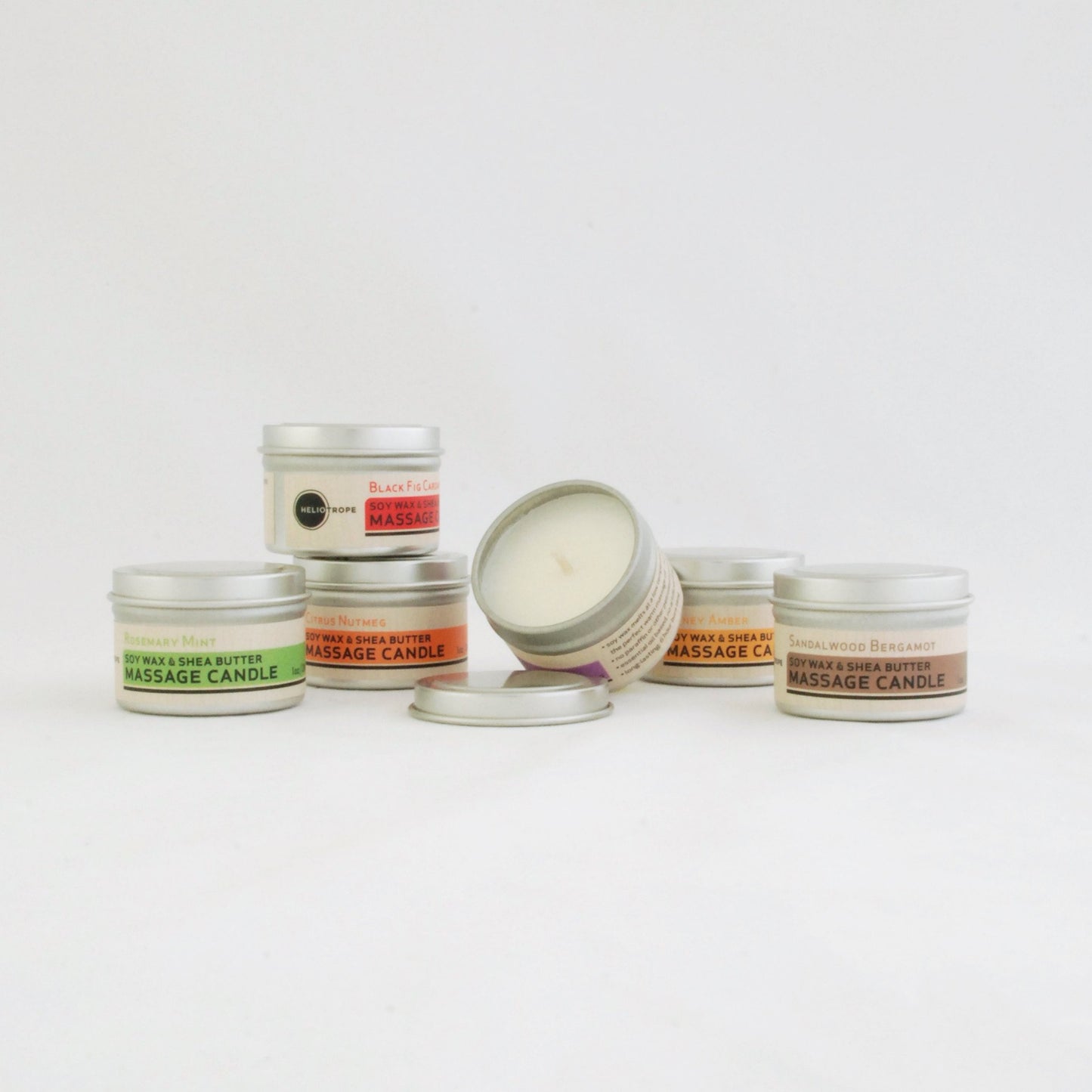 Soy Wax & Shea Butter Massage Candles Bath & Beauty Orange Leto