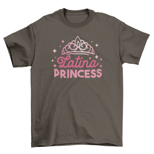 Latina Princess T-shirt T-shirts Turquoise Theseus S DARK CHOCOLATE