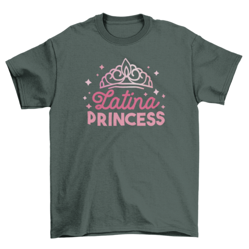 Latina Princess T-shirt T-shirts Turquoise Theseus S FOREST GREEN