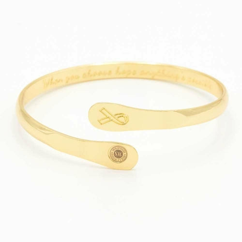 Cancer Awareness Bracelets, Engraved Bracelets Jewelry & Watches Jassorted Gold