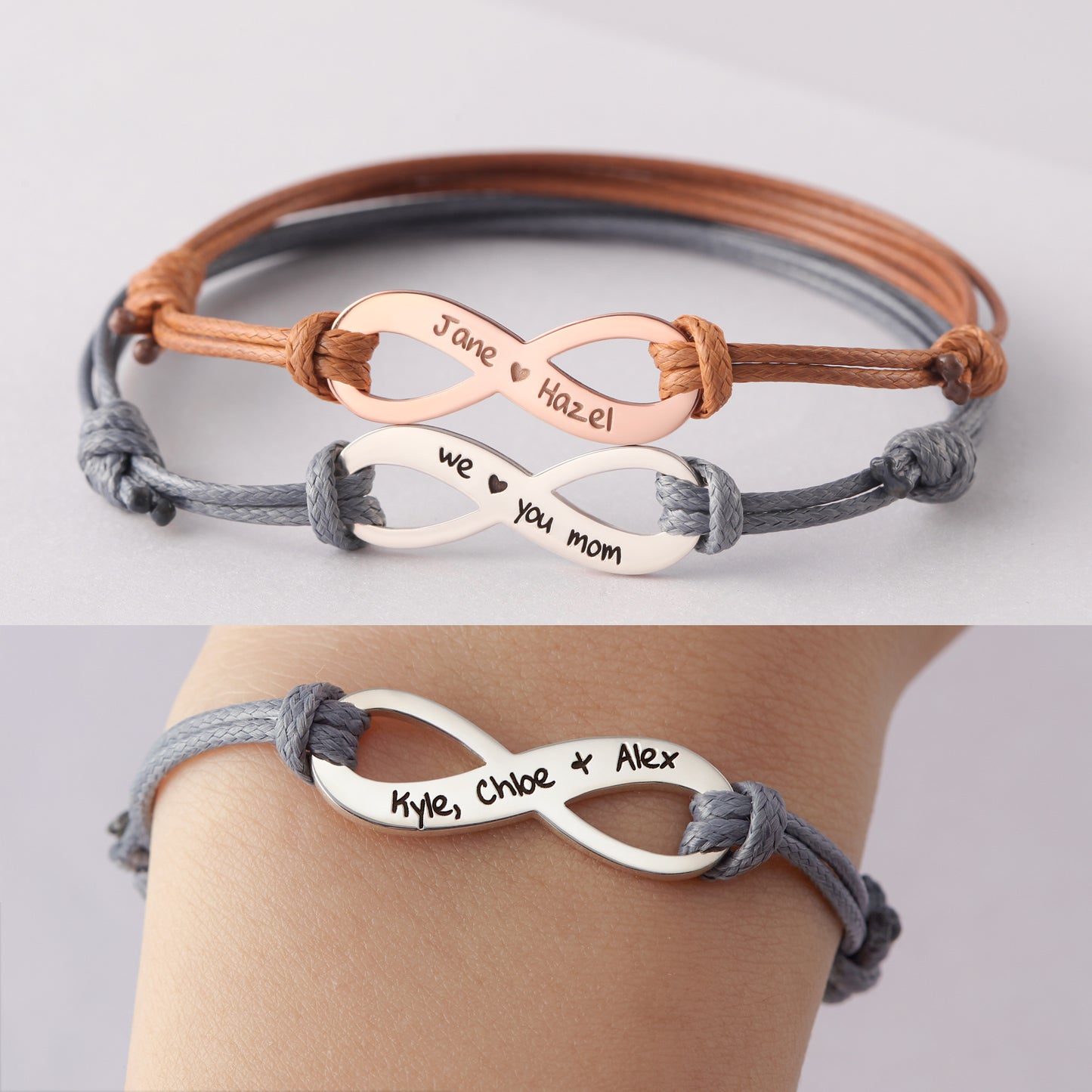 Custom Engraved Keepsake Bracelet Bracelets Green Millie