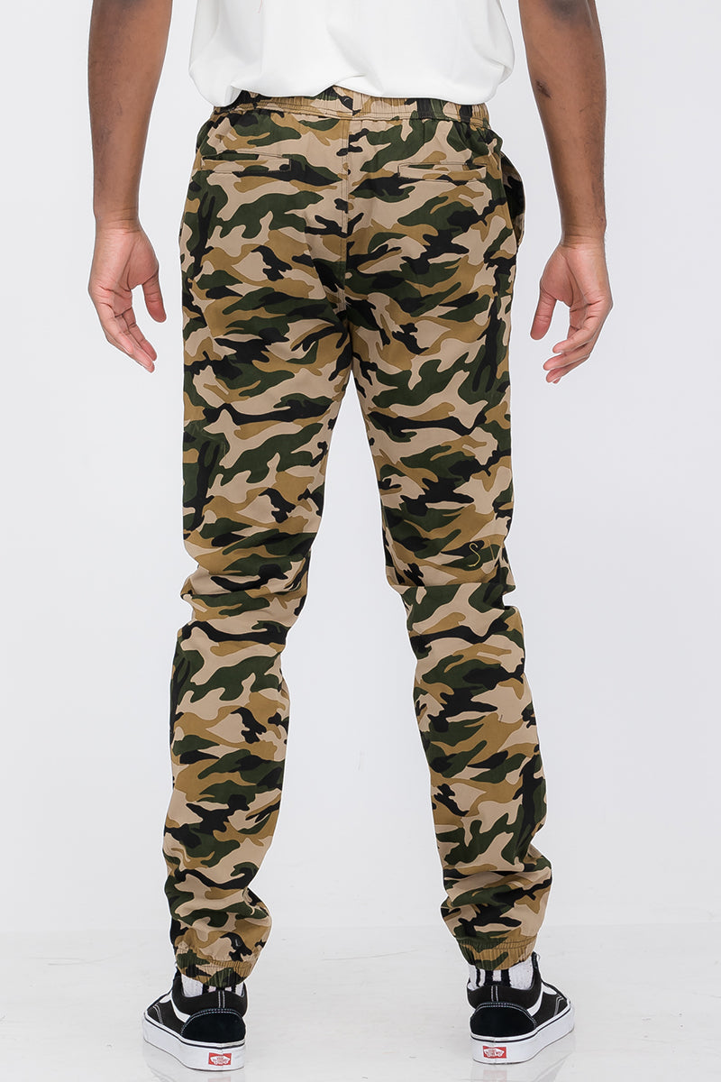 Camouflage Jogger Pants Pants Lime Milo