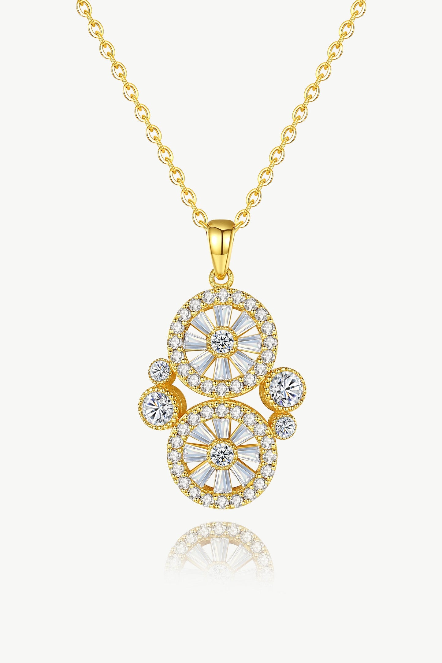 Gold 'Wheel of Fortune' Necklace Jewelry & Watches Salmon Pandora