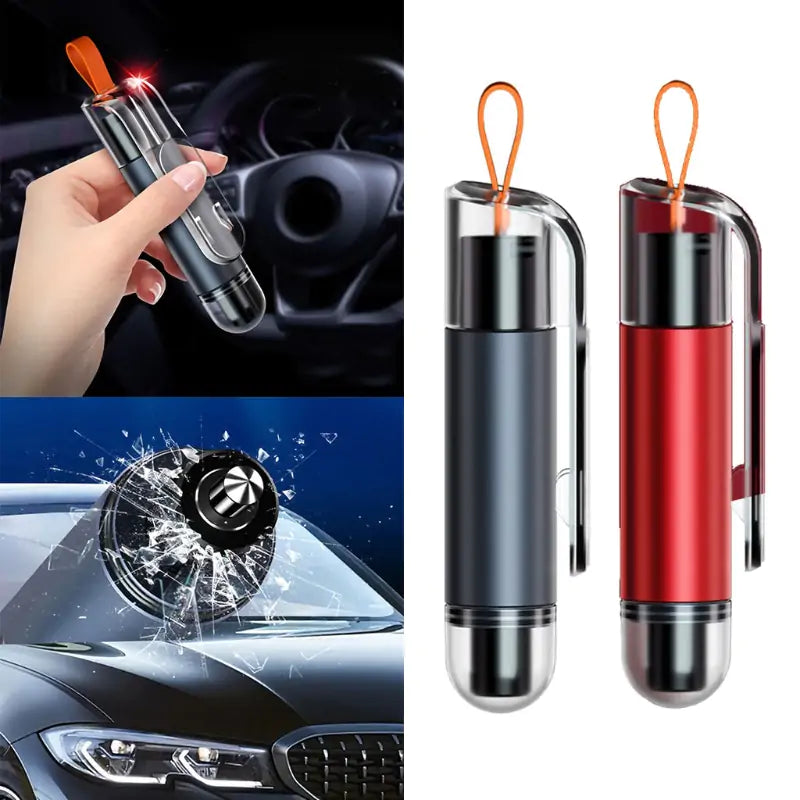 Emergency Car Safety Hammer Life Saving Tool: Window Breaker & Seat Belt Cutter Jassorted