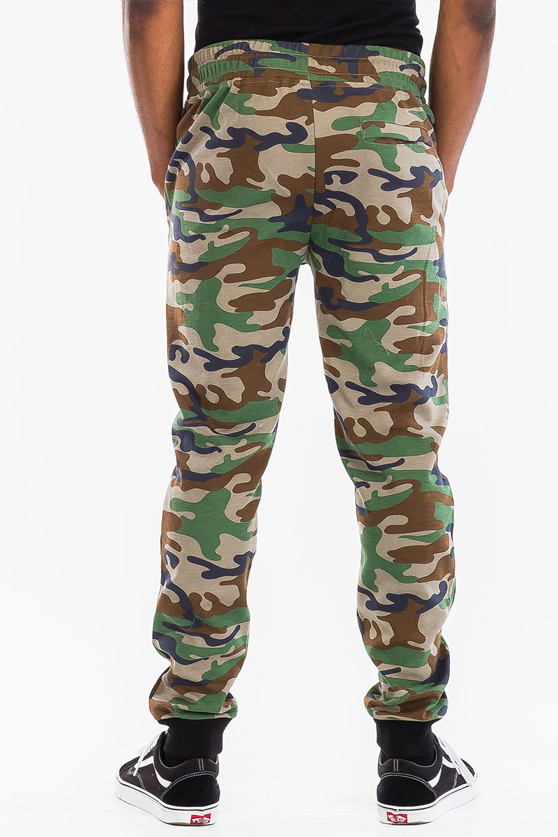 Heathered Camouflage Sweats Men's Clothing Lime Milo
