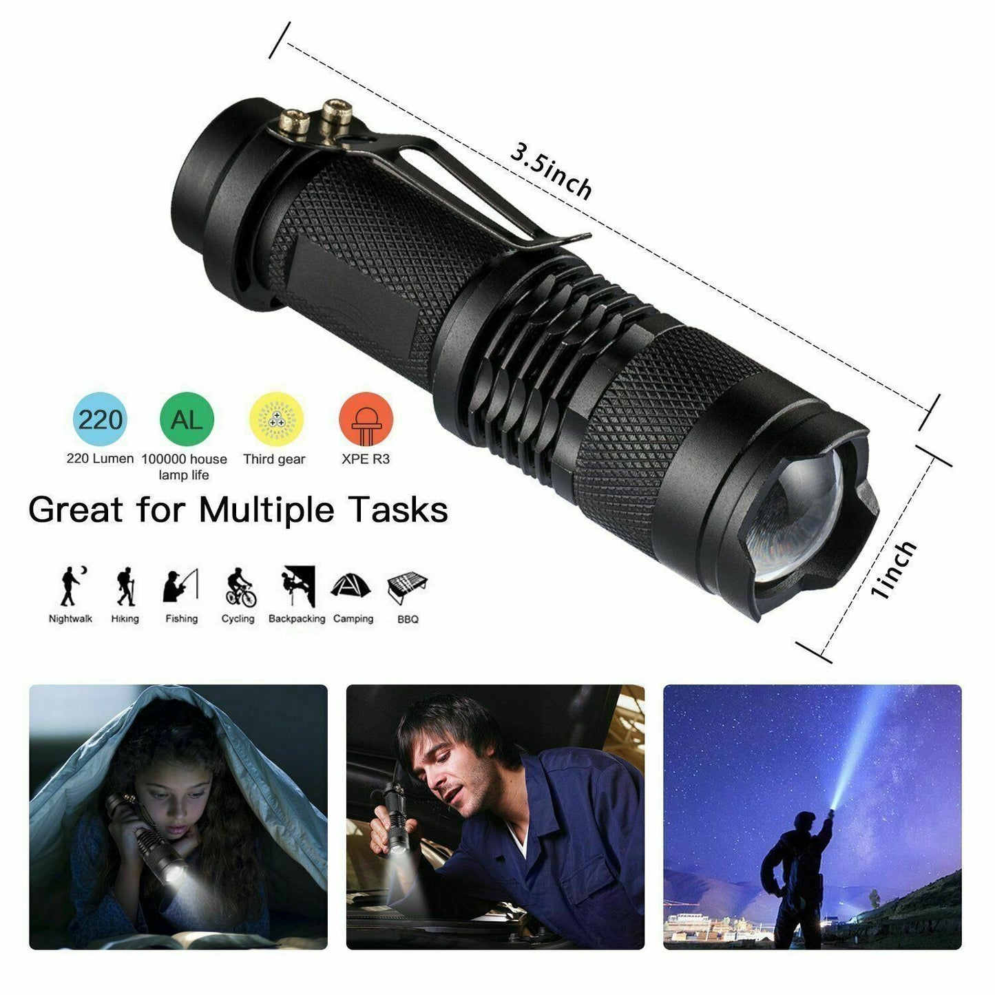 14 in 1 Outdoor Emergency Survival And Safety Gear Kit safety gear Salmon Lucky