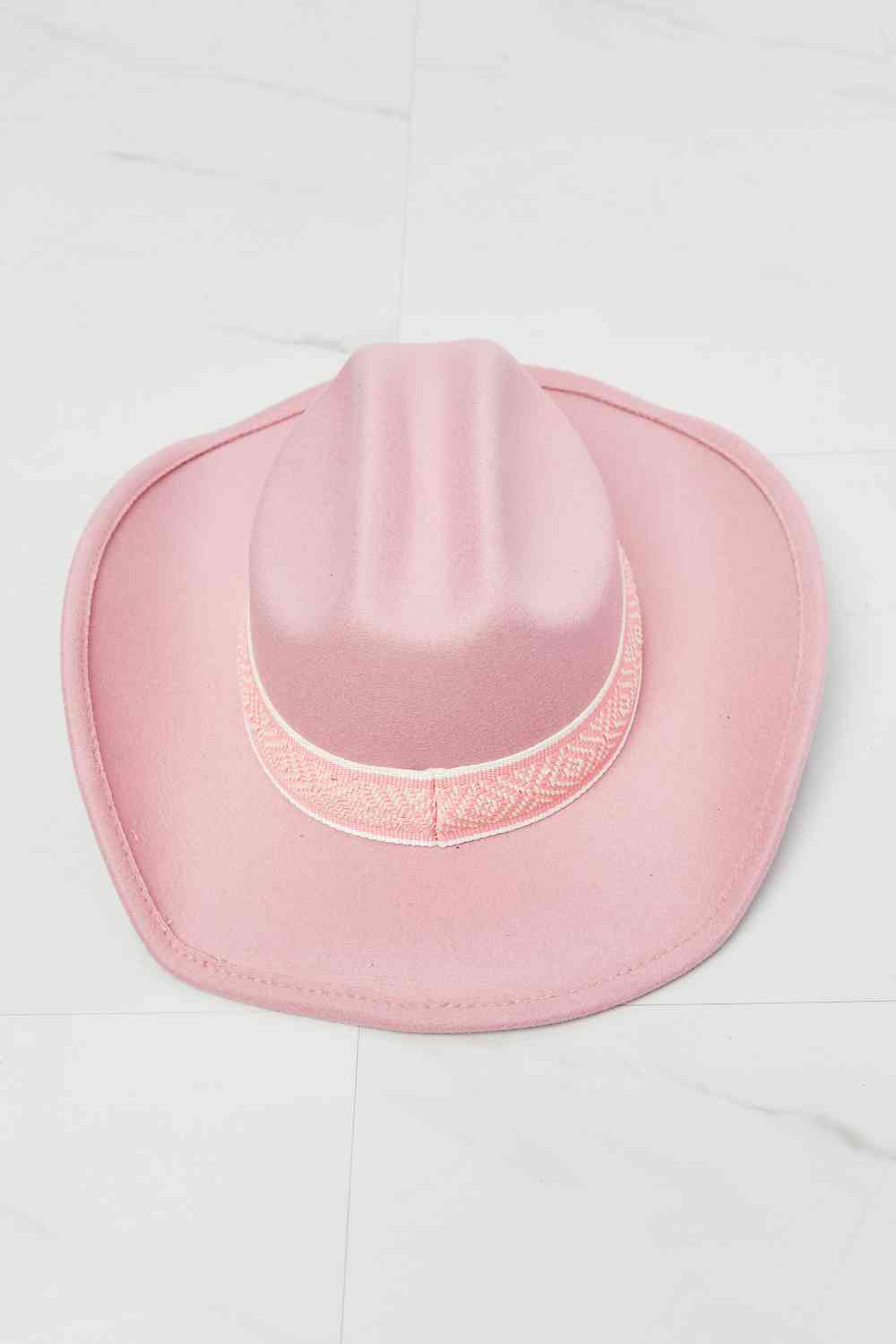 Fame Cowboy Hat in Pink Trendsi