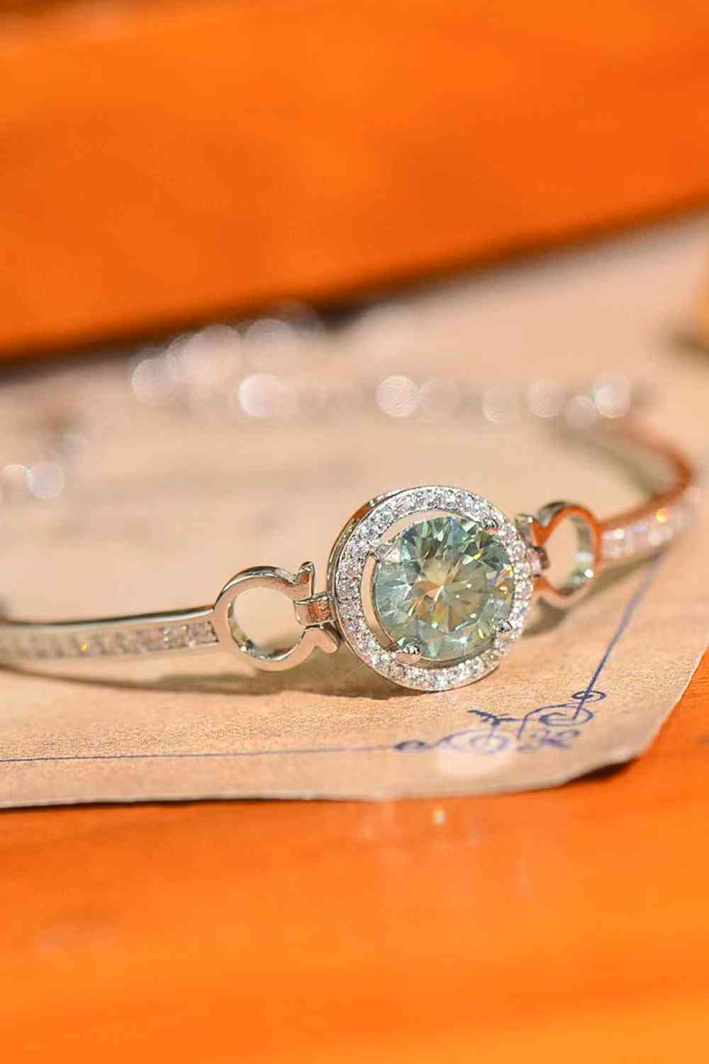 2 Carat Moissanite Platinum-Plated Bracelet Jassorted