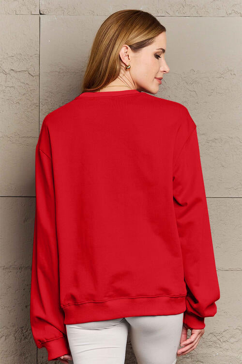 Simply Love Full Size CHRISTMAS Long Sleeve Sweatshirt Jassorted