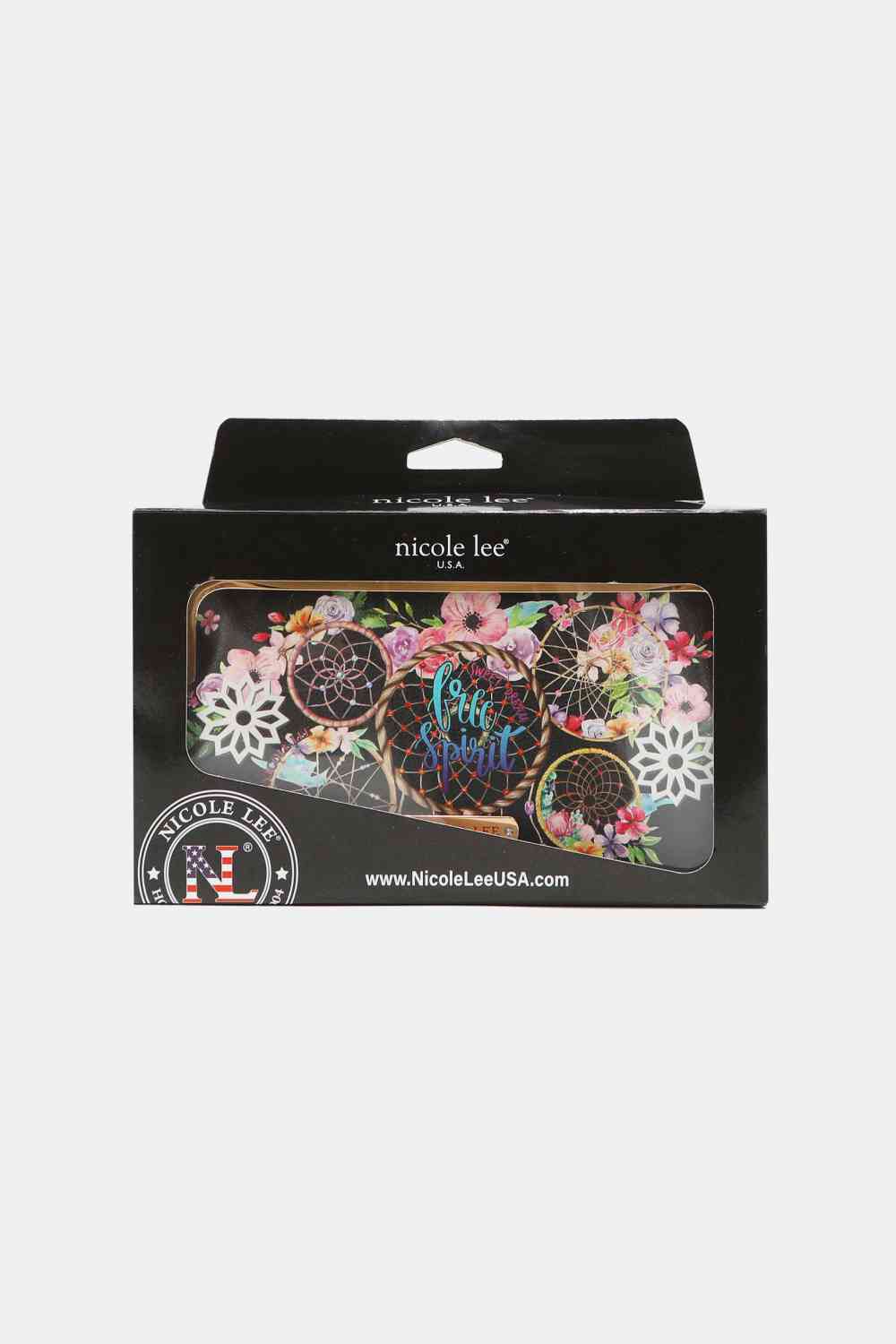 Nicole Lee USA Signature Kiss Lock Crossbody Wallet Jassorted