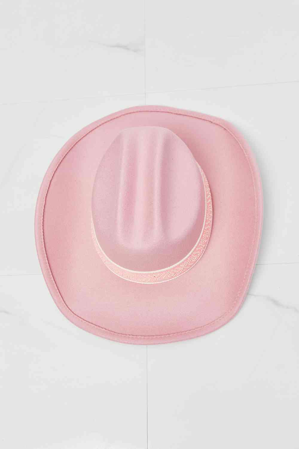 Fame Cowboy Hat in Pink Trendsi