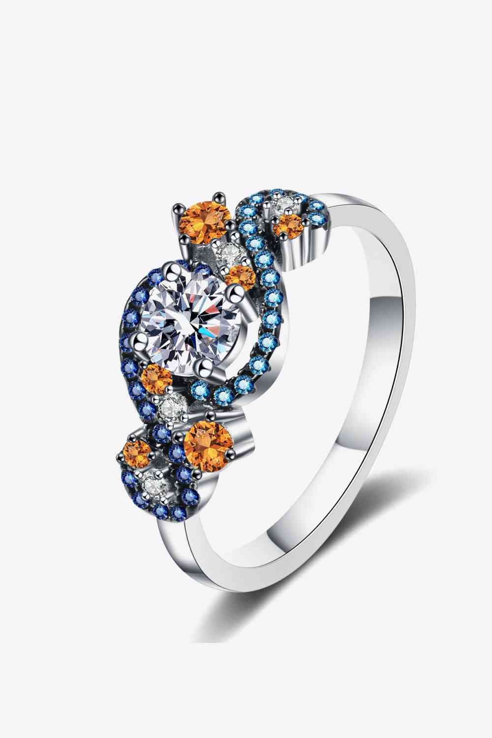Moissanite Contrast 925 Sterling Silver Ring Jassorted 4