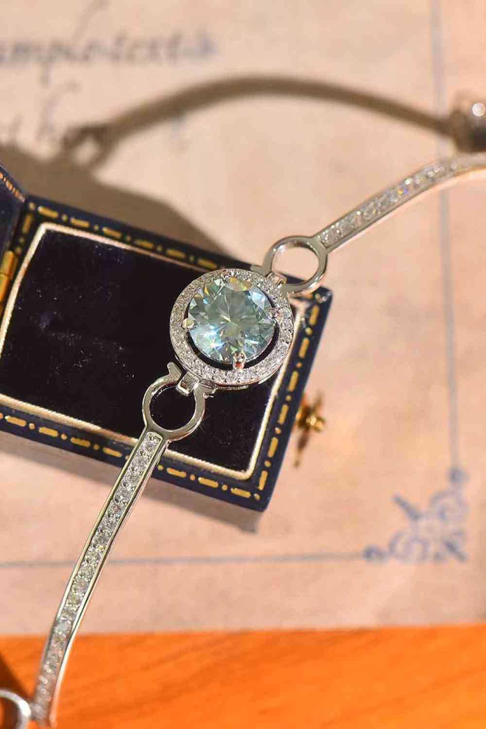 2 Carat Moissanite Platinum-Plated Bracelet Jassorted