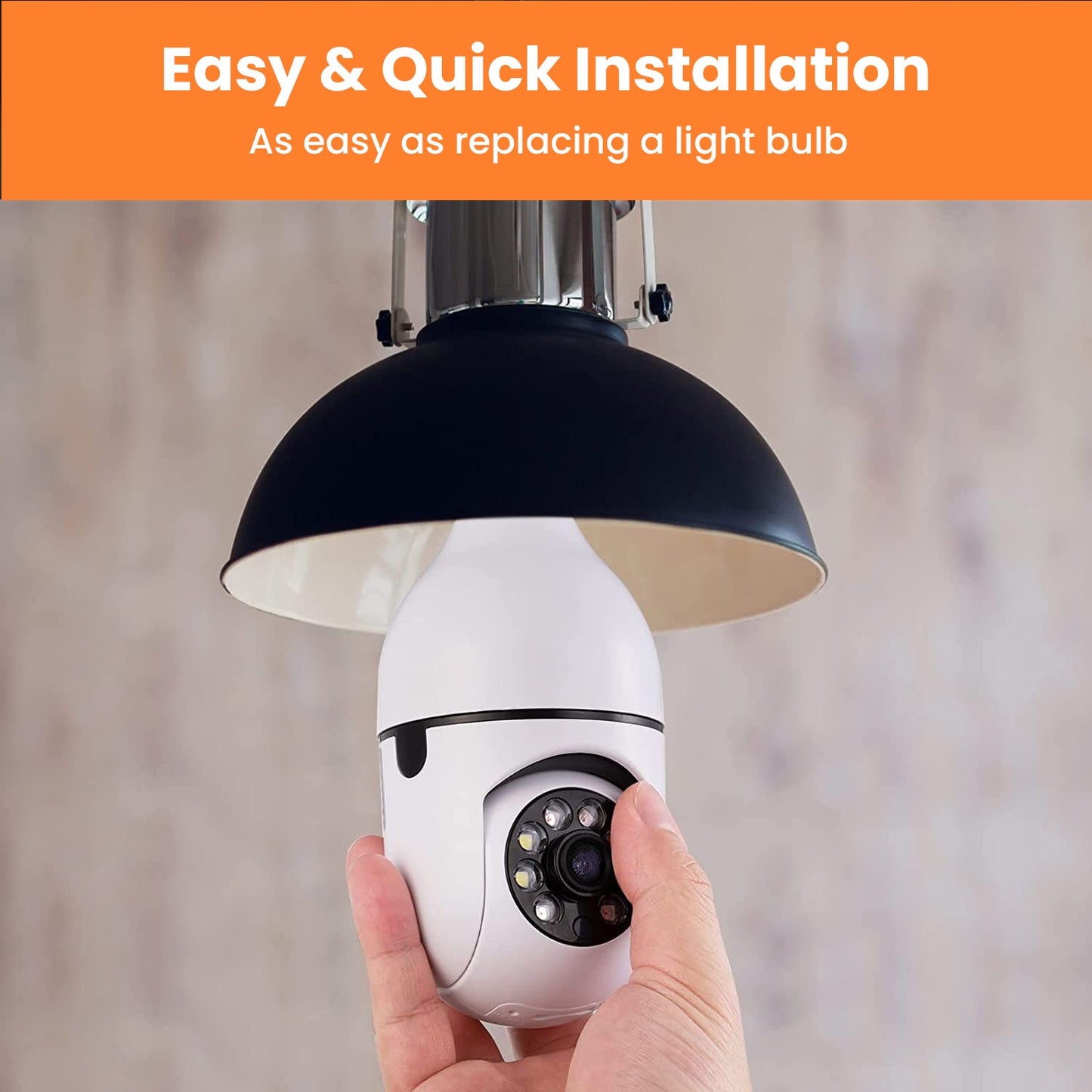 1080P Light Bulb Safety Camera Jassorted
