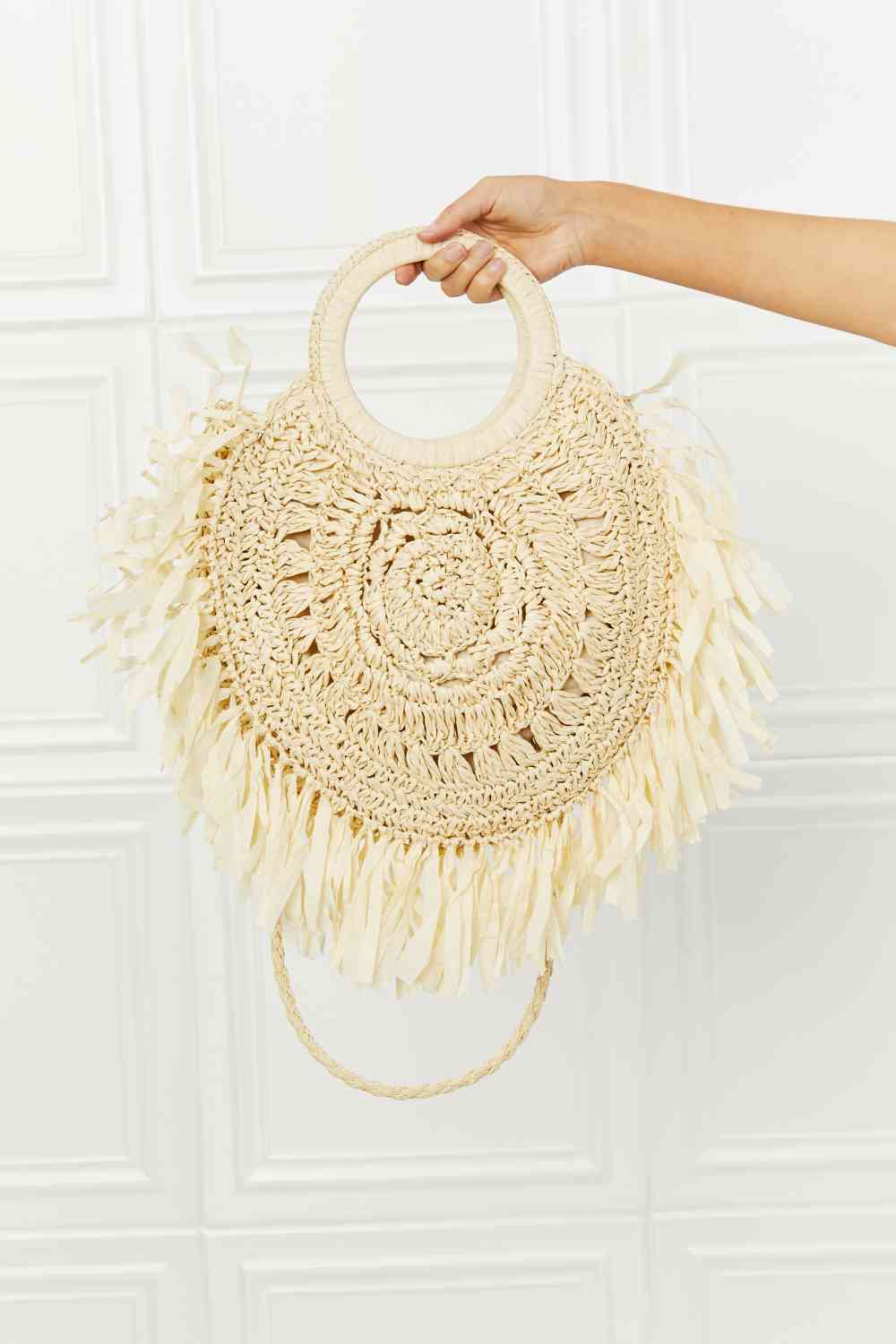 Fame Found My Paradise Straw Handbag Jassorted