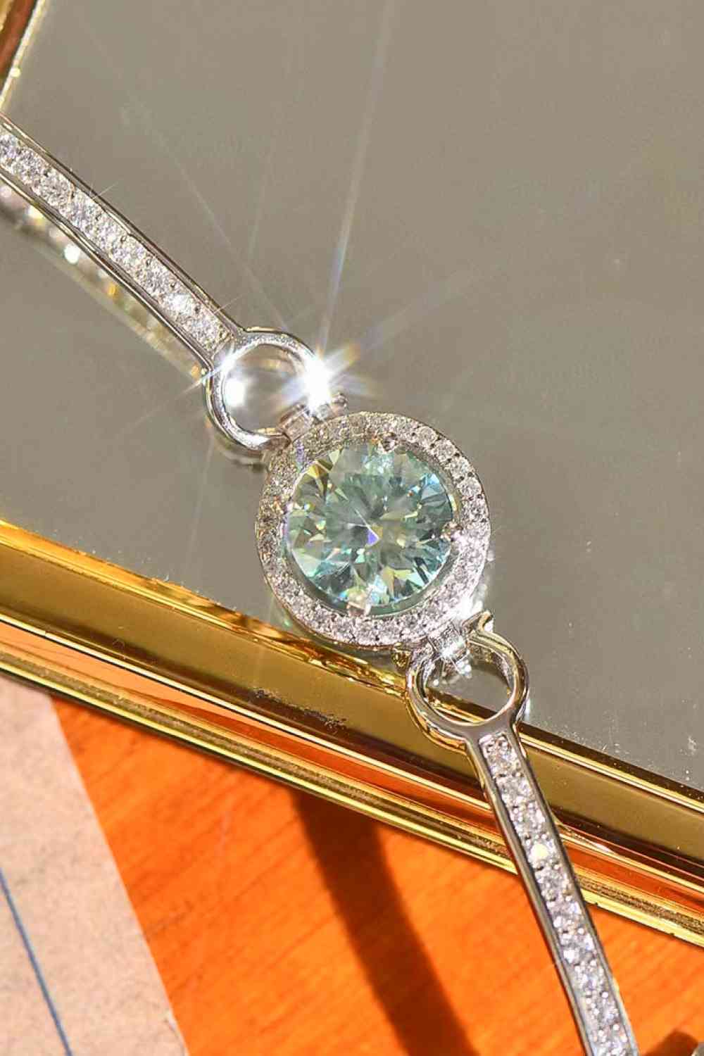 2 Carat Moissanite Platinum-Plated Bracelet Jassorted