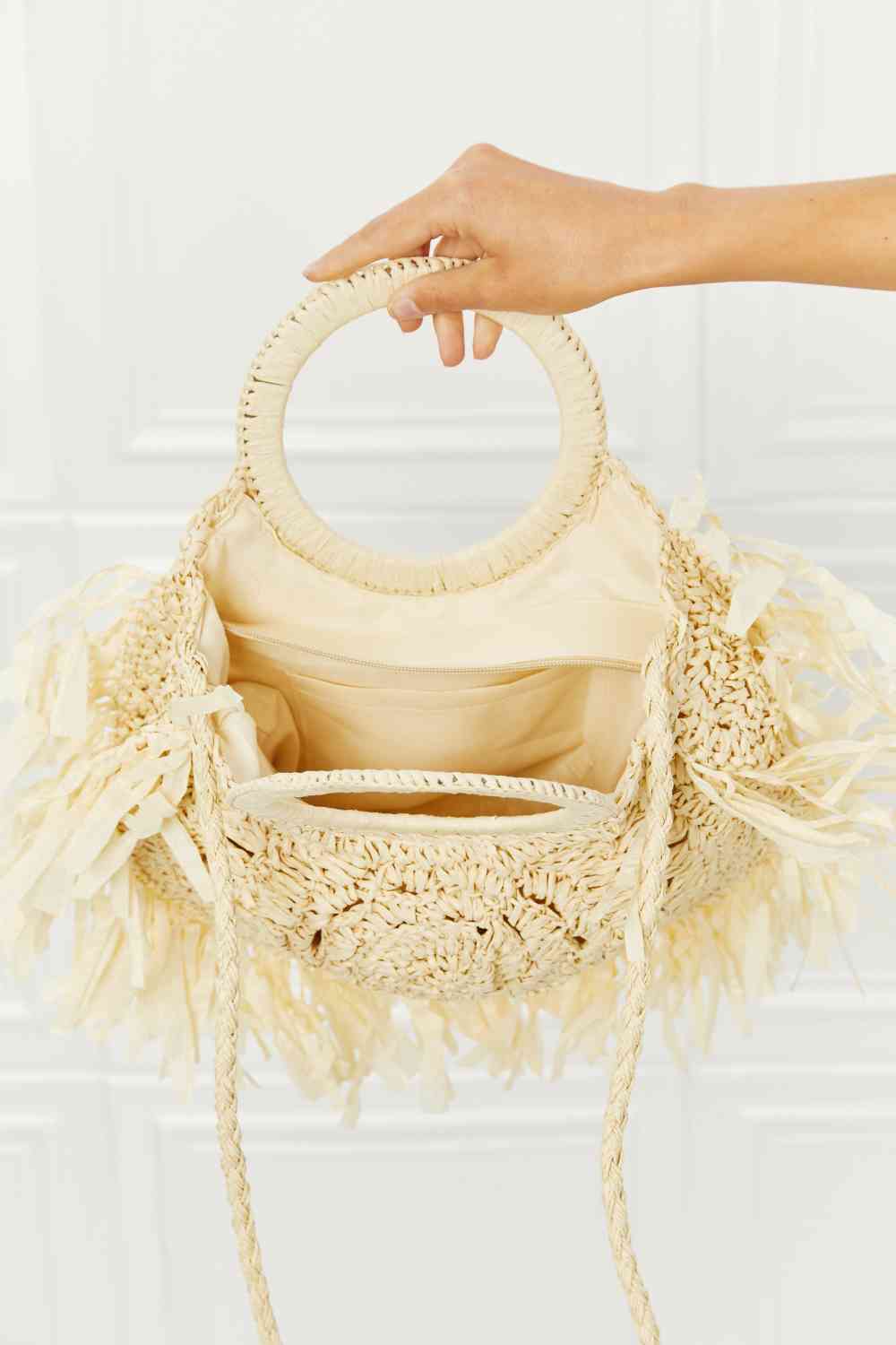 Fame Found My Paradise Straw Handbag Jassorted