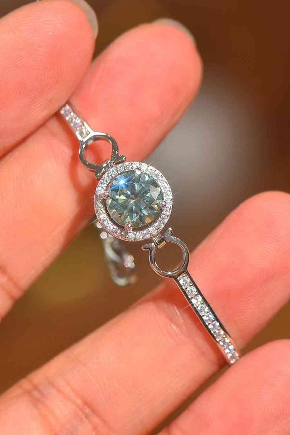 2 Carat Moissanite Platinum-Plated Bracelet Jassorted