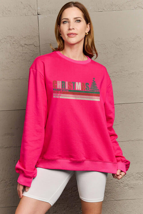 Simply Love Full Size CHRISTMAS Long Sleeve Sweatshirt Jassorted