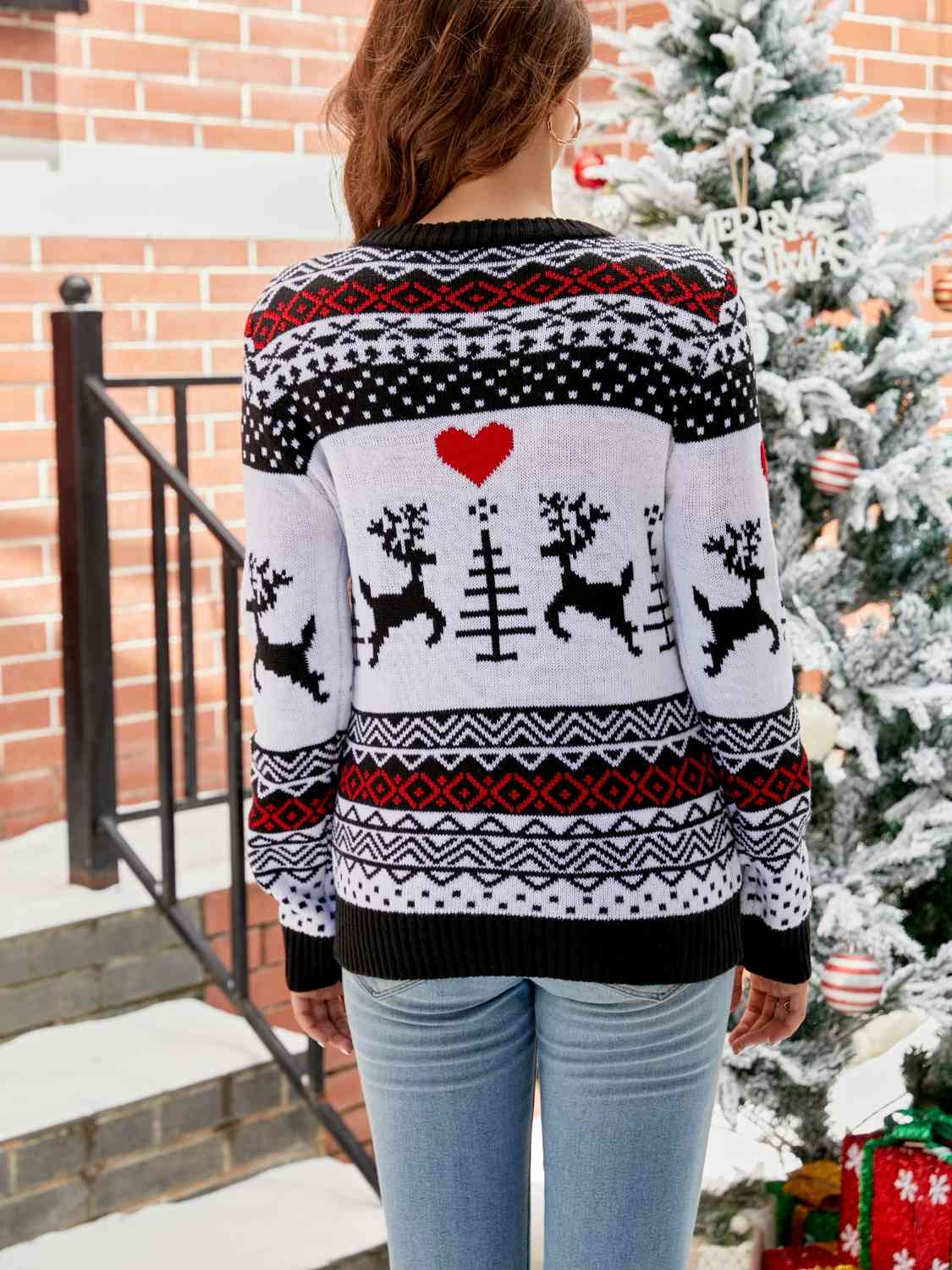 Christmas Round Neck Sweater Jassorted