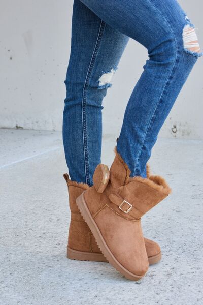 Forever Link Plush Thermal Flat Boots Trendsi