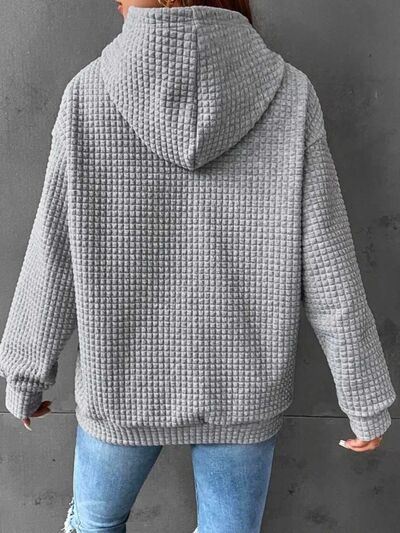 CHRISTMAS IN JULY Drawstring Long Sleeve Hoodie Jassorted