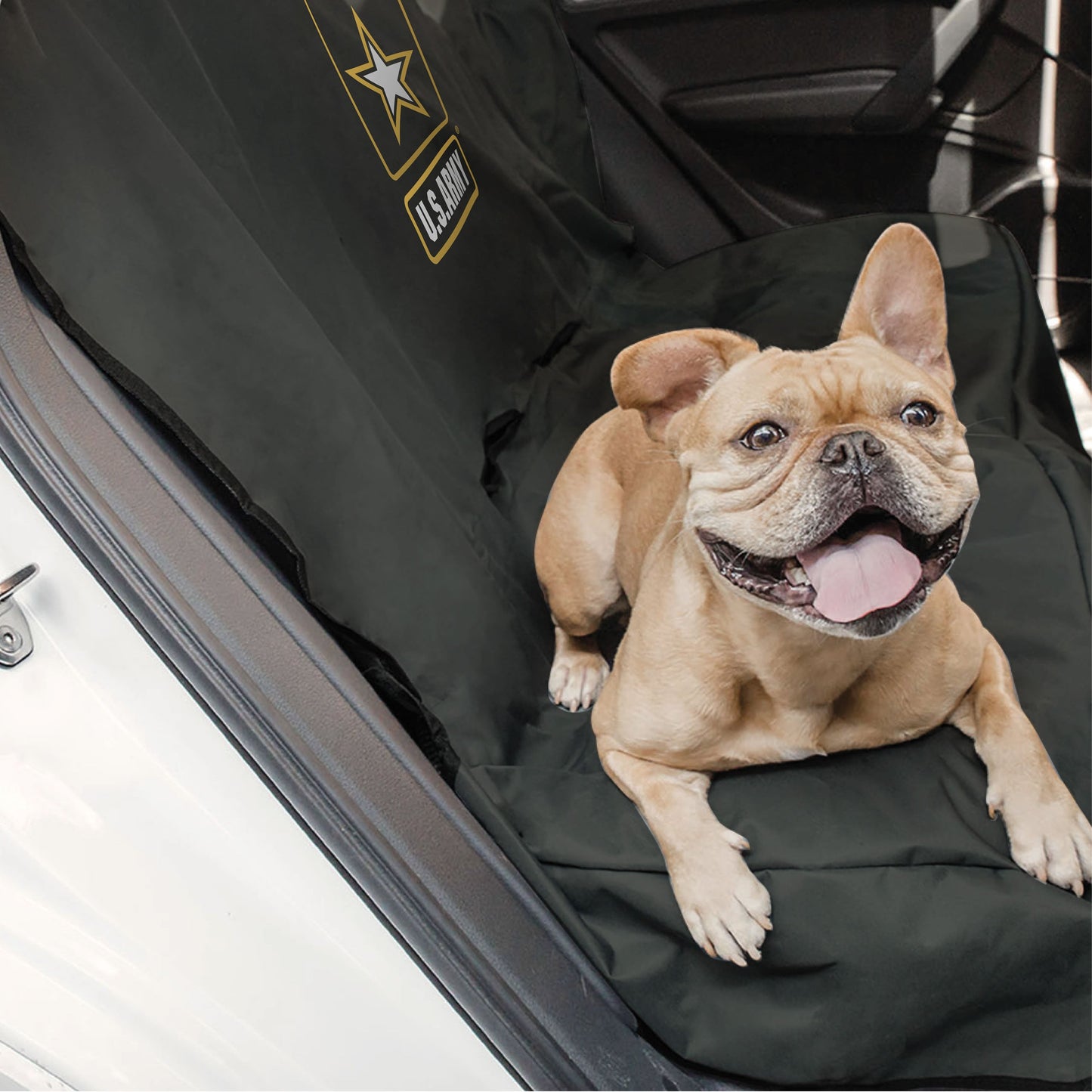 US Army Car Bench Seat Pet Cover - Dark Camo Jassorted