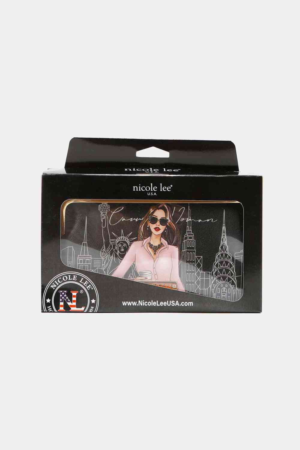 Nicole Lee USA Signature Kiss Lock Crossbody Wallet Jassorted