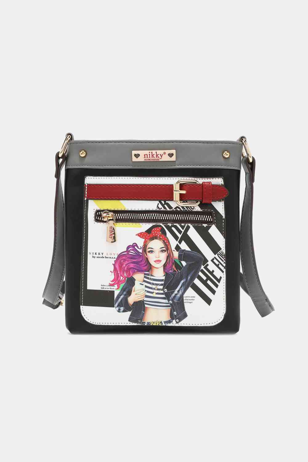 Nicole Lee USA Nikky Crossbody Bag Jassorted College Girl One Size