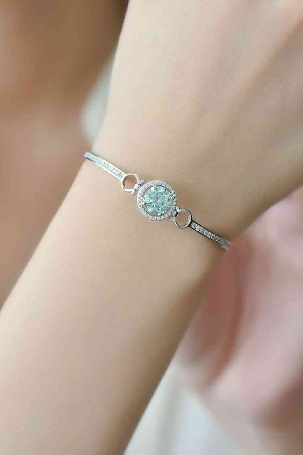 2 Carat Moissanite Platinum-Plated Bracelet Jassorted
