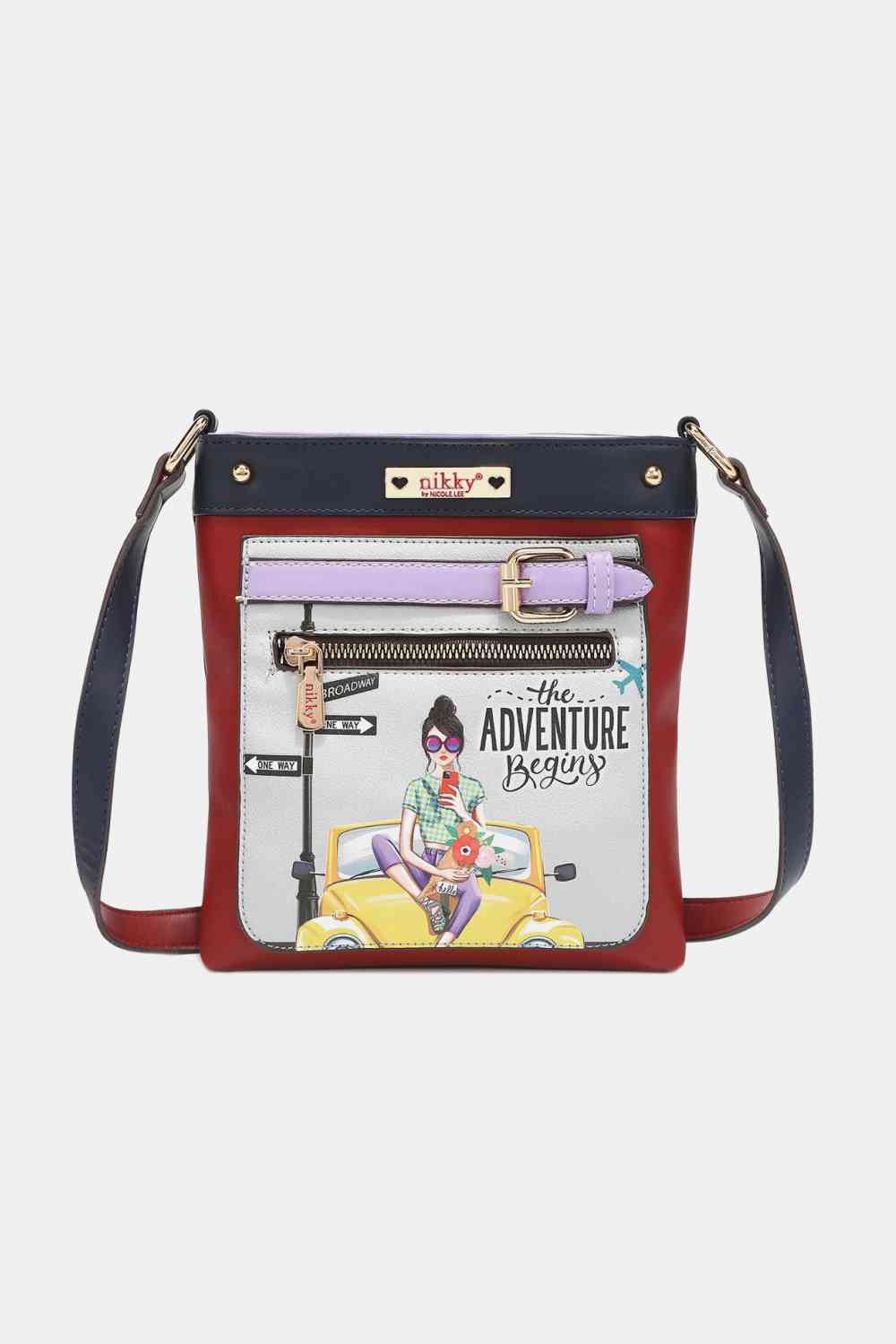 Nicole Lee USA Nikky Crossbody Bag Jassorted Fun Begins One Size