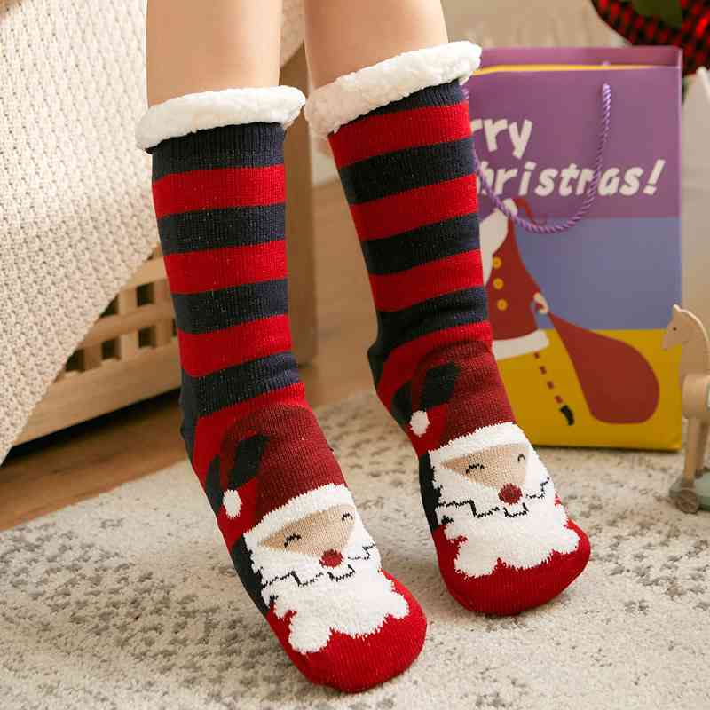 Cozy Christmas Socks Jassorted Style J One Size