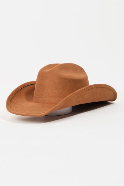 Solid Wide Brim Hat Trendsi One Size