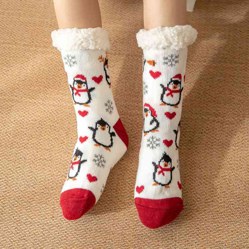 Cozy Christmas Socks Jassorted Style E One Size