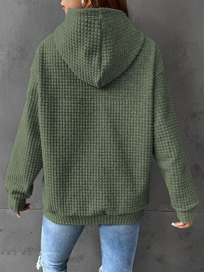 CHRISTMAS IN JULY Drawstring Long Sleeve Hoodie Jassorted